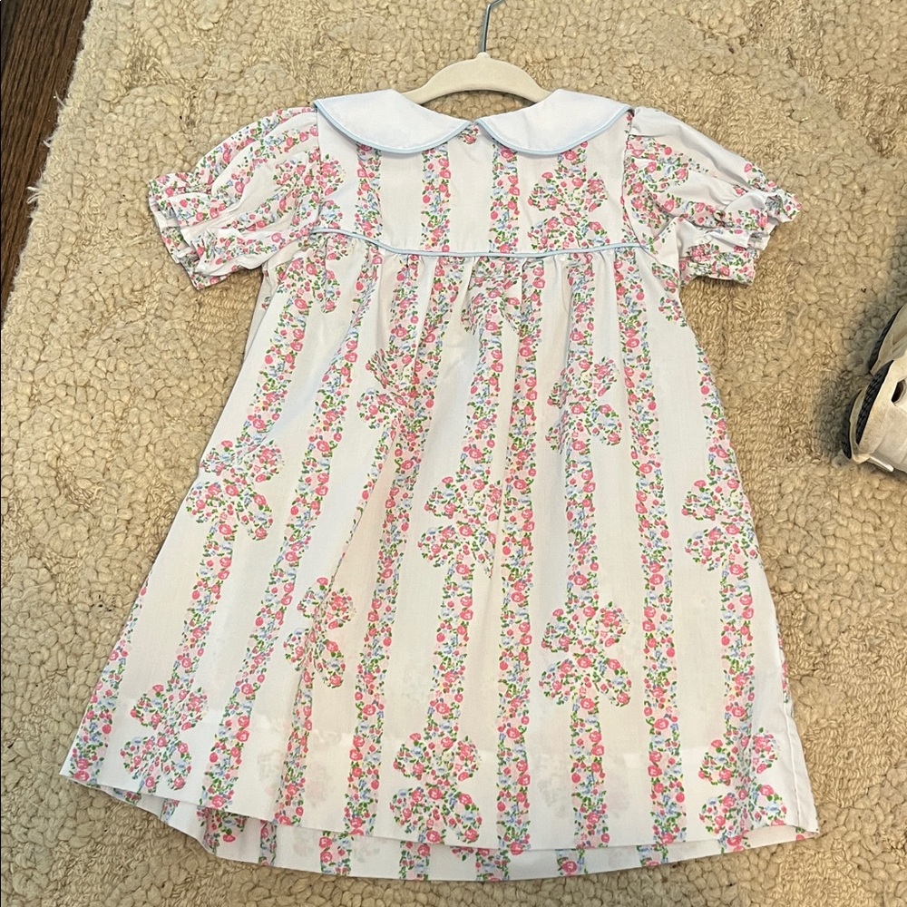 The Beaufort Bonnet Company Floral Pink and White Dress